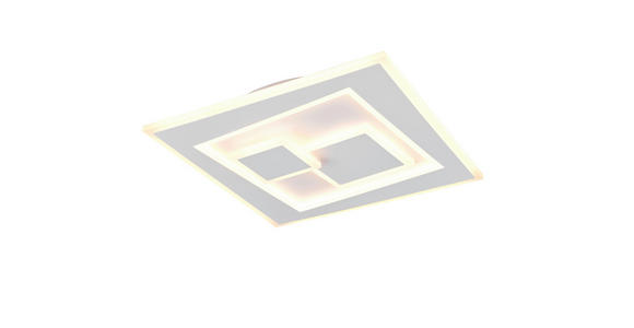 LED-DECKENLEUCHTE 35,5/35,5/6 cm  - Weiß, Design, Kunststoff/Metall (35,5/35,5/6cm) - Novel