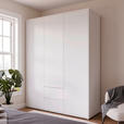 DREHTÜRENSCHRANK 169/214/60 cm,  in Weiß, 3-türig  - Weiß, Trend, Holzwerkstoff (169/214/60cm) - Carryhome