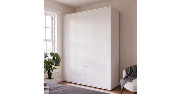DREHTÜRENSCHRANK 169/214/60 cm,  in Weiß, 3-türig  - Weiß, Trend, Holzwerkstoff (169/214/60cm) - Carryhome