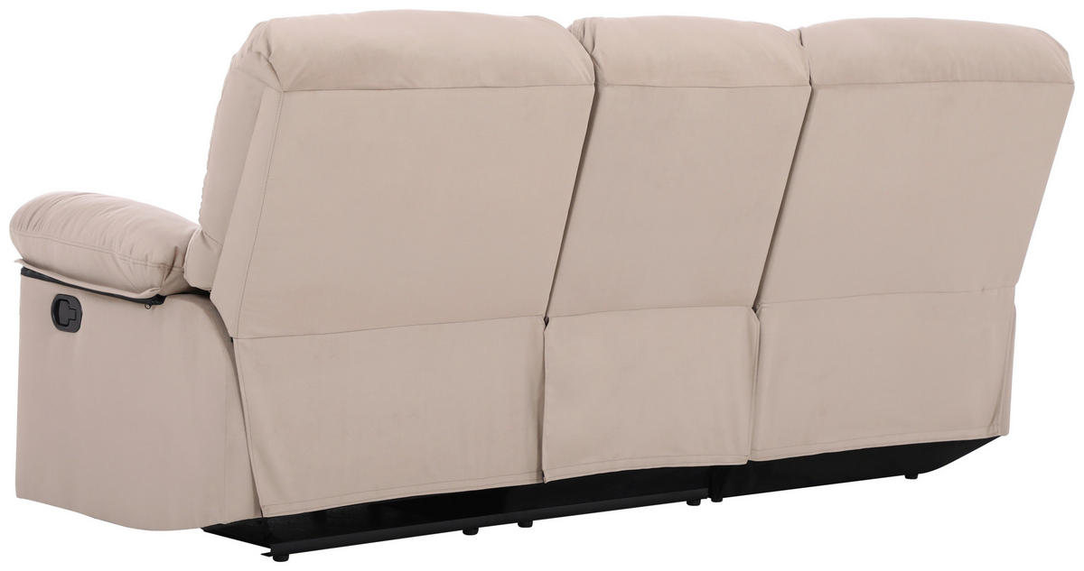 ECKSOFA in Webstoff Beige  - Beige/Schwarz, Basics, Kunststoff/Textil (159/216cm) - P & B