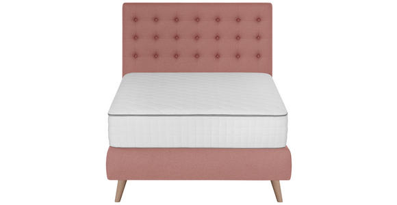 BOXSPRINGBETT 120/200 cm in Rosa - Rosa, Design, Holz/Textil (120/200cm) - Carryhome