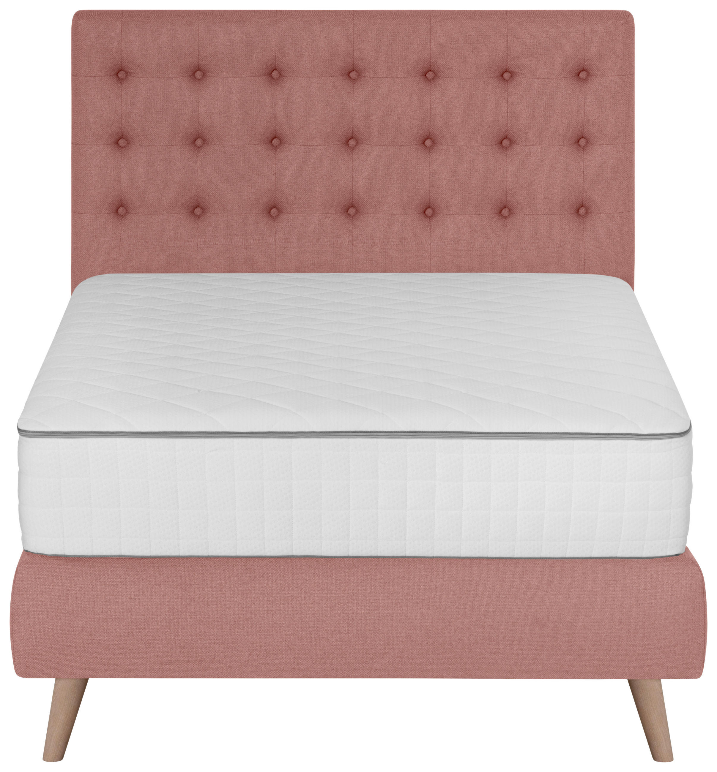 BOXSPRINGBETT 120/200 cm  in Rosa  - Rosa, Design, Holz/Textil (120/200cm) - Carryhome