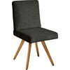 STUHL  in Flachgewebe Holz, Textil  - Eichefarben/Braun, Design, Holz/Textil (46/94/58cm) - Dieter Knoll