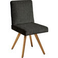 STUHL  in Flachgewebe Holz, Textil  - Eichefarben/Braun, Design, Holz/Textil (46/94/58cm) - Dieter Knoll