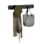 HAKENLEISTE  in Schwarz  - Schwarz, Trend, Metall (80/10/6cm) - Carryhome