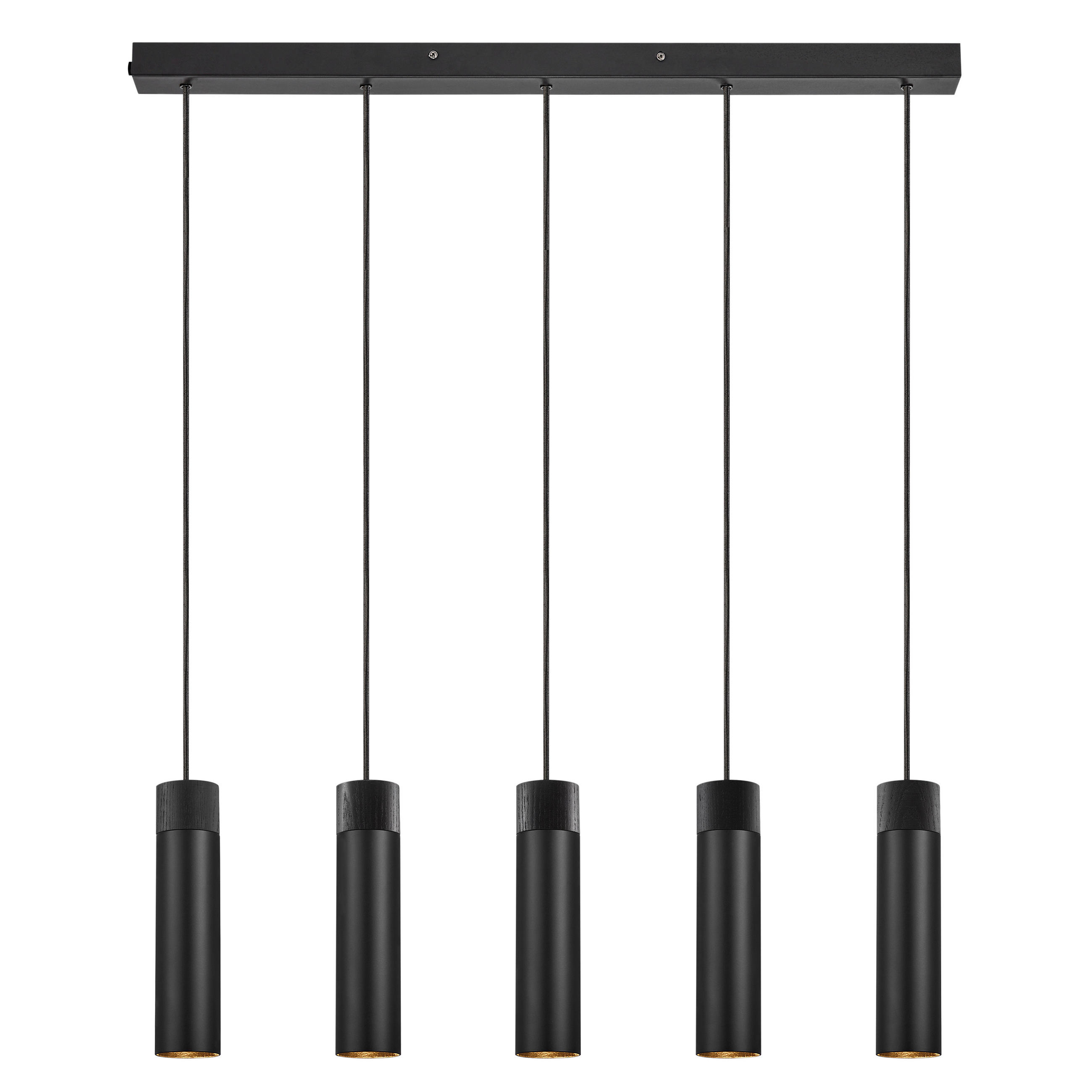 HÄNGELEUCHTE 80/24,6 cm  - Schwarz, Design, Holz/Metall (80/24,6cm) - Nordlux