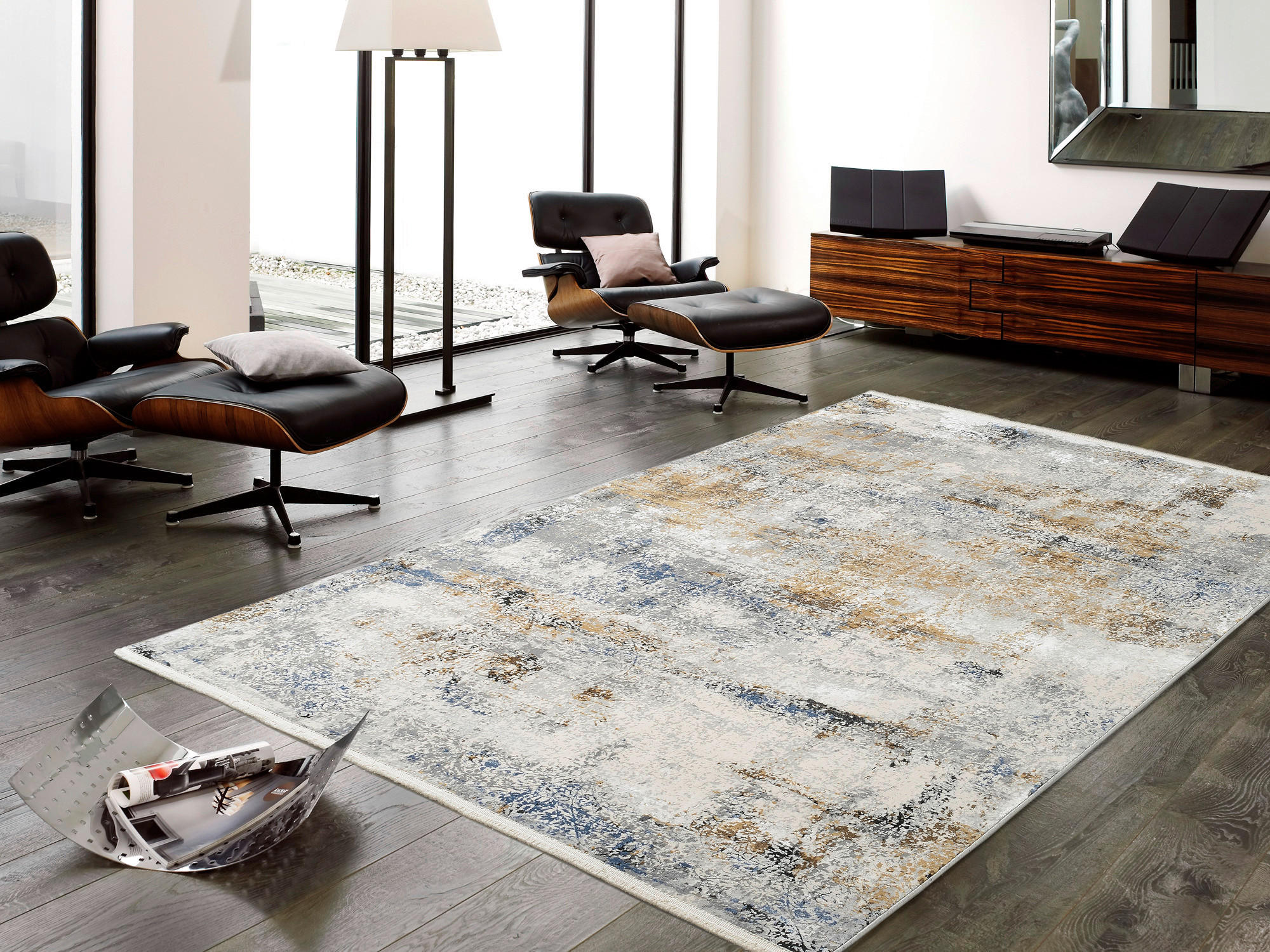 VINTAGE-TEPPICH 160/230 cm Le Mans Grau, Multicolor, Beige  - Beige/Multicolor, Design, Textil (160/230cm) - Dieter Knoll