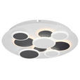 LED-DECKENLEUCHTE 46,8/6 cm - Schwarz/Weiß, Trend, Kunststoff/Metall (46,8/6cm) - Novel