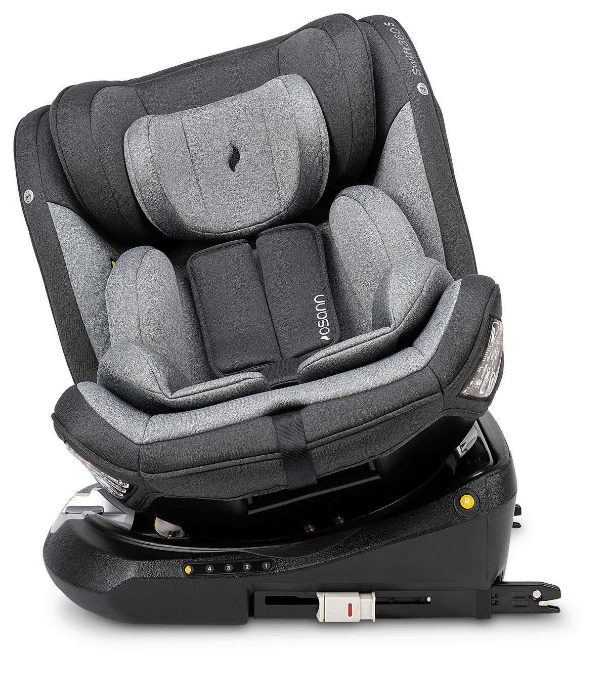 REBOARDER-KINDERSITZ SWIFT360S ECE R 129 i-SIZE  - Dunkelgrau/Hellgrau, Basics, Kunststoff/Textil (44/60/50cm) - Osann