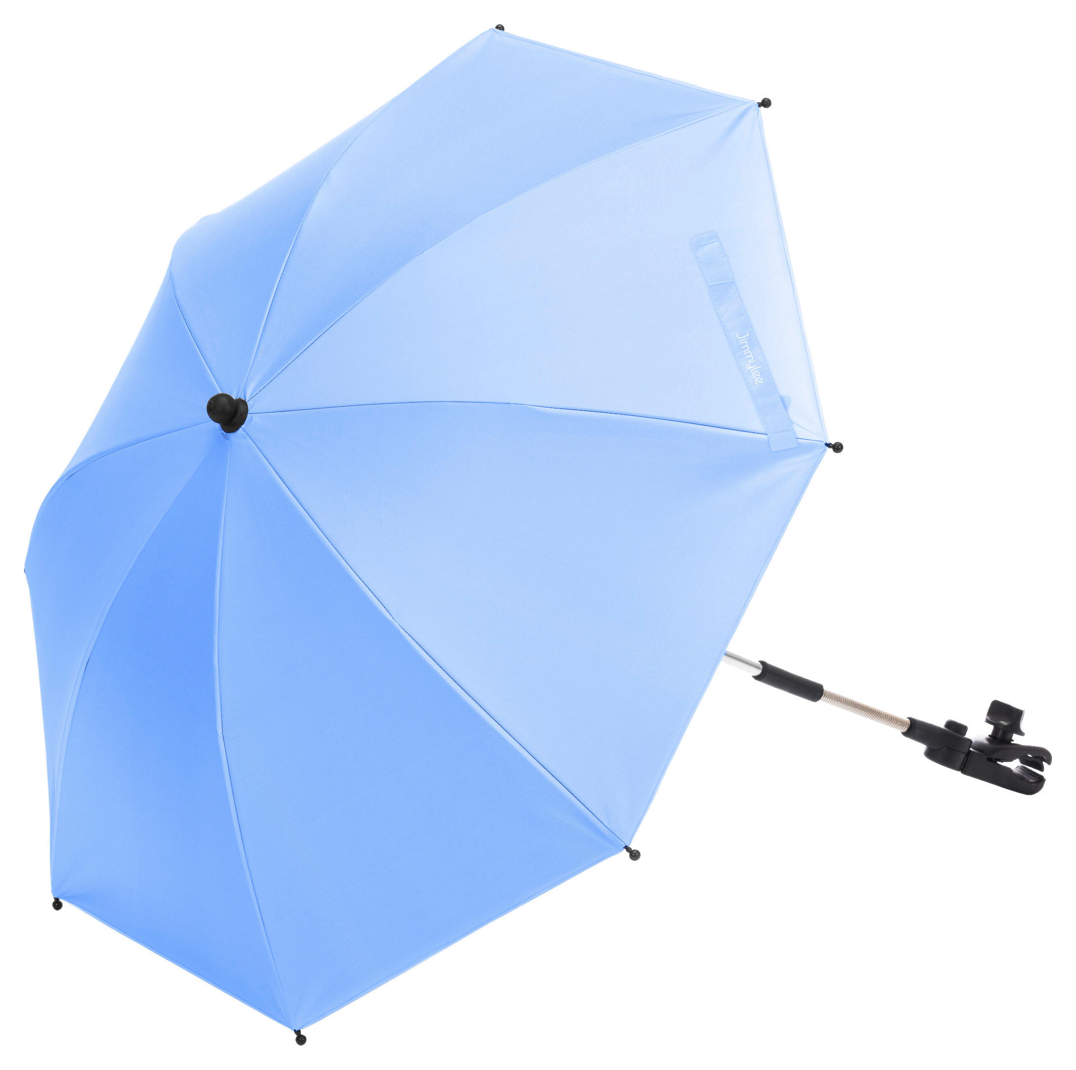 KINDERWAGENSONNENSCHIRM  - Hellblau, Basics, Textil/Metall (75cm) - Jimmylee