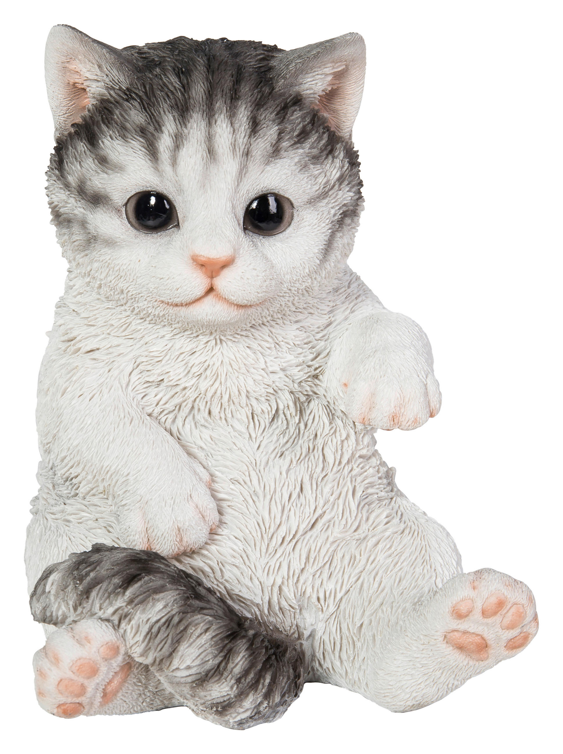 DEKORATIONSKATT - vit/svart, Lifestyle, plast (14/17/12,5cm)