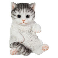 DEKORATIONSKATT - vit/svart, Lifestyle, plast (14/17/12,5cm)