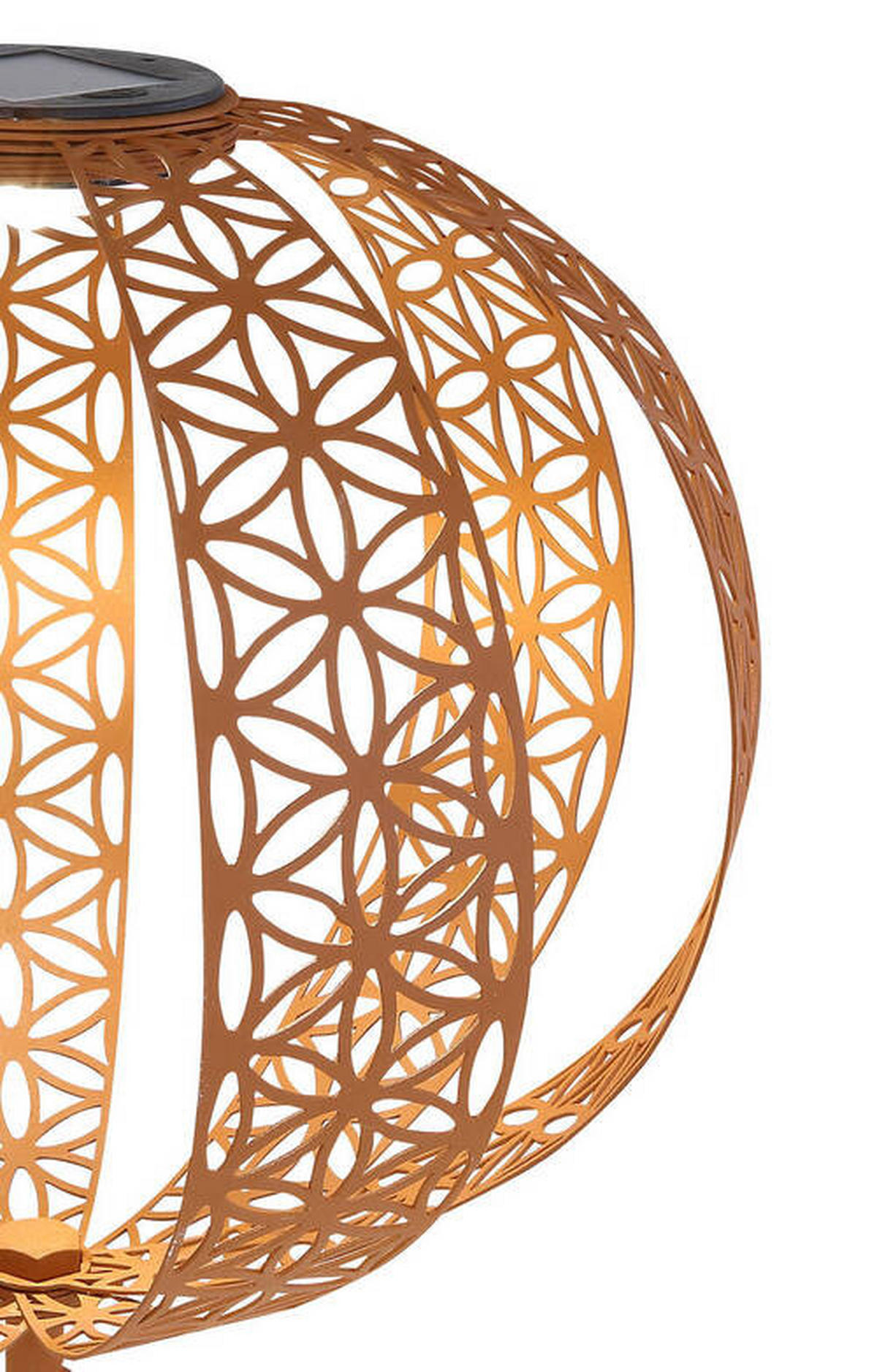 SOLARLEUCHTE - Rostfarben, Design, Metall (30/41cm) - Globo