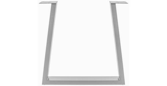TISCHGESTELL in Metall 73/17/74 cm - Edelstahlfarben, Design, Metall (73/17/74cm) - Waldwelt