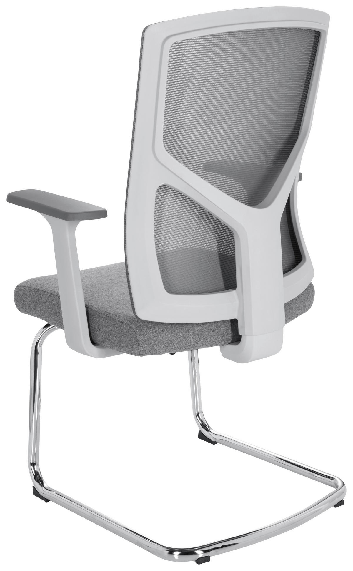 KONFERENČNÍ ŽIDLE - šedá, Moderní, kov/textil (62/106/66cm) - MID.YOU