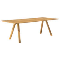 ESSTISCH in Holz 140/100/75 cm  - Wildeiche, Design, Holz (140/100/75cm) - Team 7