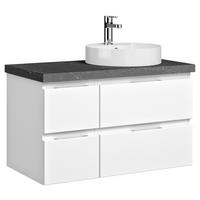 WASCHTISCHKOMBI 88 cm  - Chromfarben/Weiß, KONVENTIONELL, Keramik/Holzwerkstoff (88cm) - Pelipal