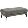 HOCKER Chenille Anthrazit  - Anthrazit/Schwarz, KONVENTIONELL, Textil/Metall (130/44/68cm) - SetOne by Musterring