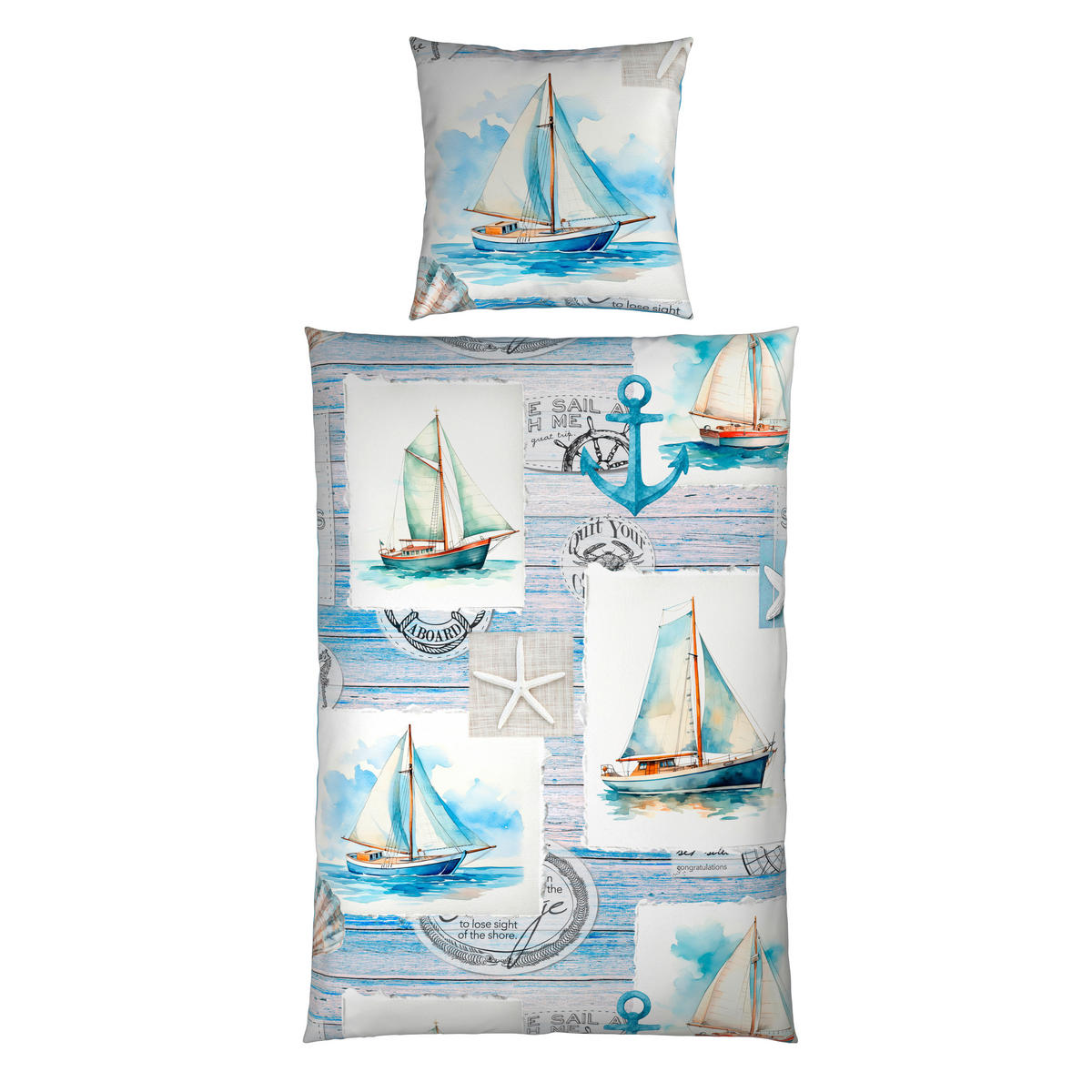 WENDEBETTWÄSCHE Satin 135/200 cm  - Multicolor, Textil (135/200cm) - Esposa