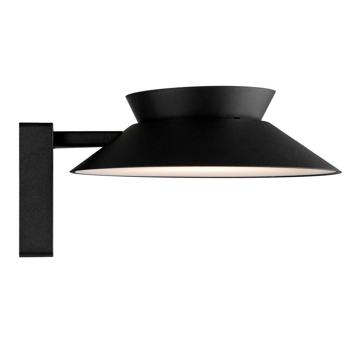 WANDLEUCHTE Justina 23/14,5 cm  - Schwarz, Design, Metall (23/14,5cm) - Nordlux