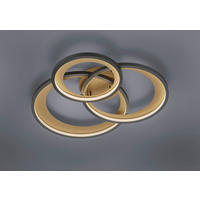 LED-DECKENLEUCHTE Granada 71,5/10,5/63,5 cm   - Schwarz/Weiß, Basics, Kunststoff/Metall (71,5/10,5/63,5cm) - Trio Leuchten