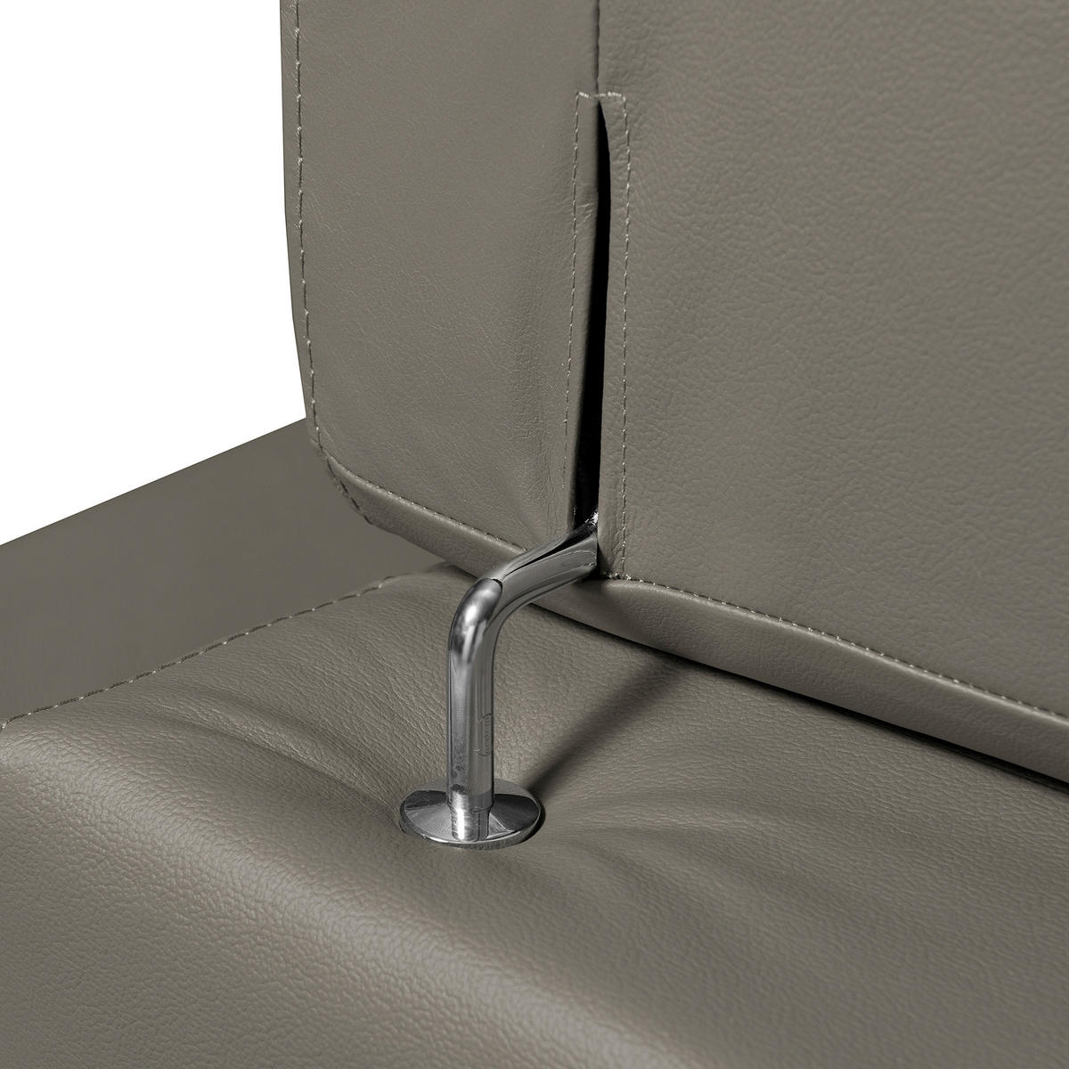 ECKSOFA  in Echtleder Schlammfarben  - Schlammfarben/Schwarz, Design, Leder/Holz (265/265cm) - Livetastic