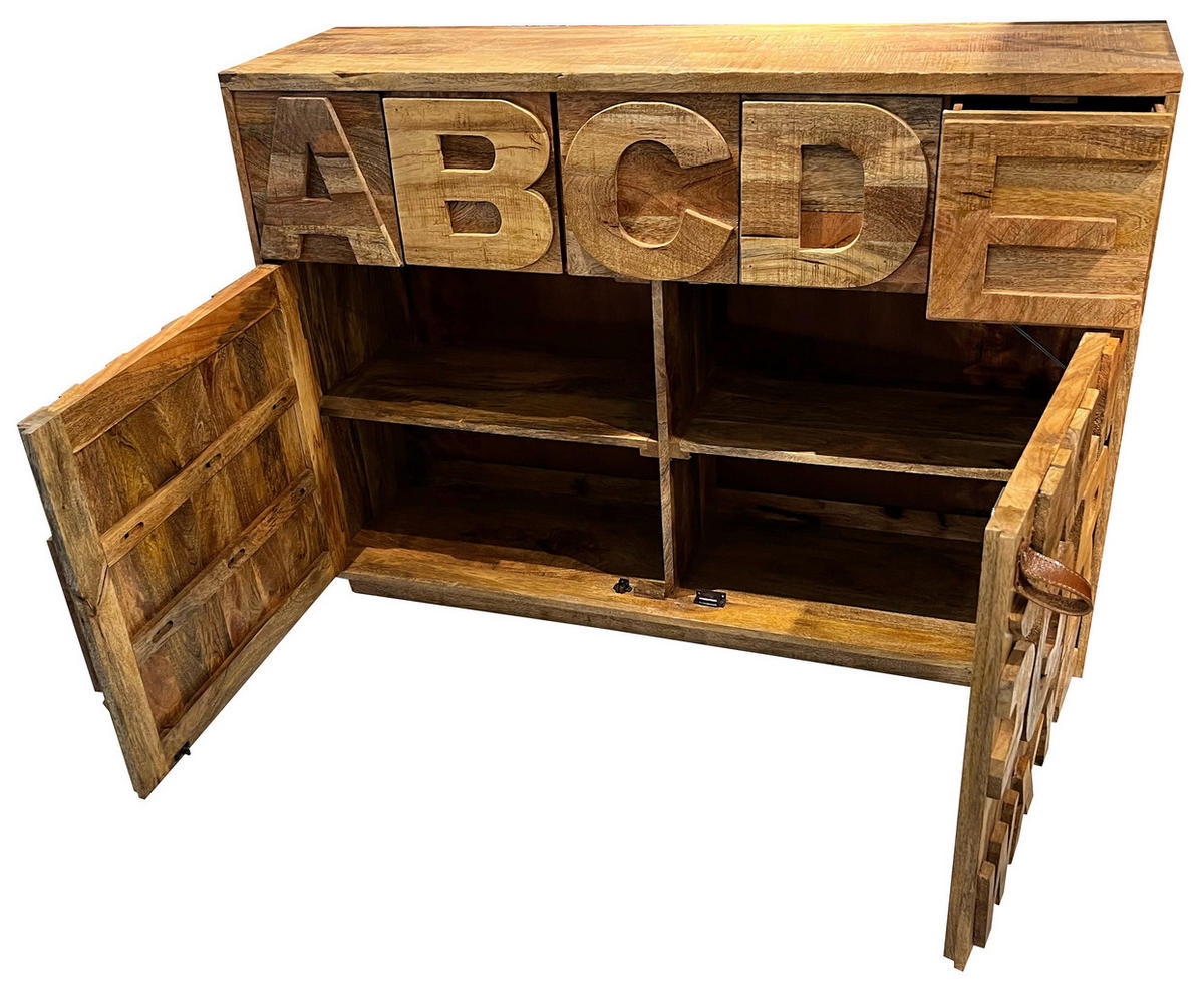 KOMMODE  in 128/91/37 cm  - Braun, Design, Holz (128/91/37cm) - Landscape