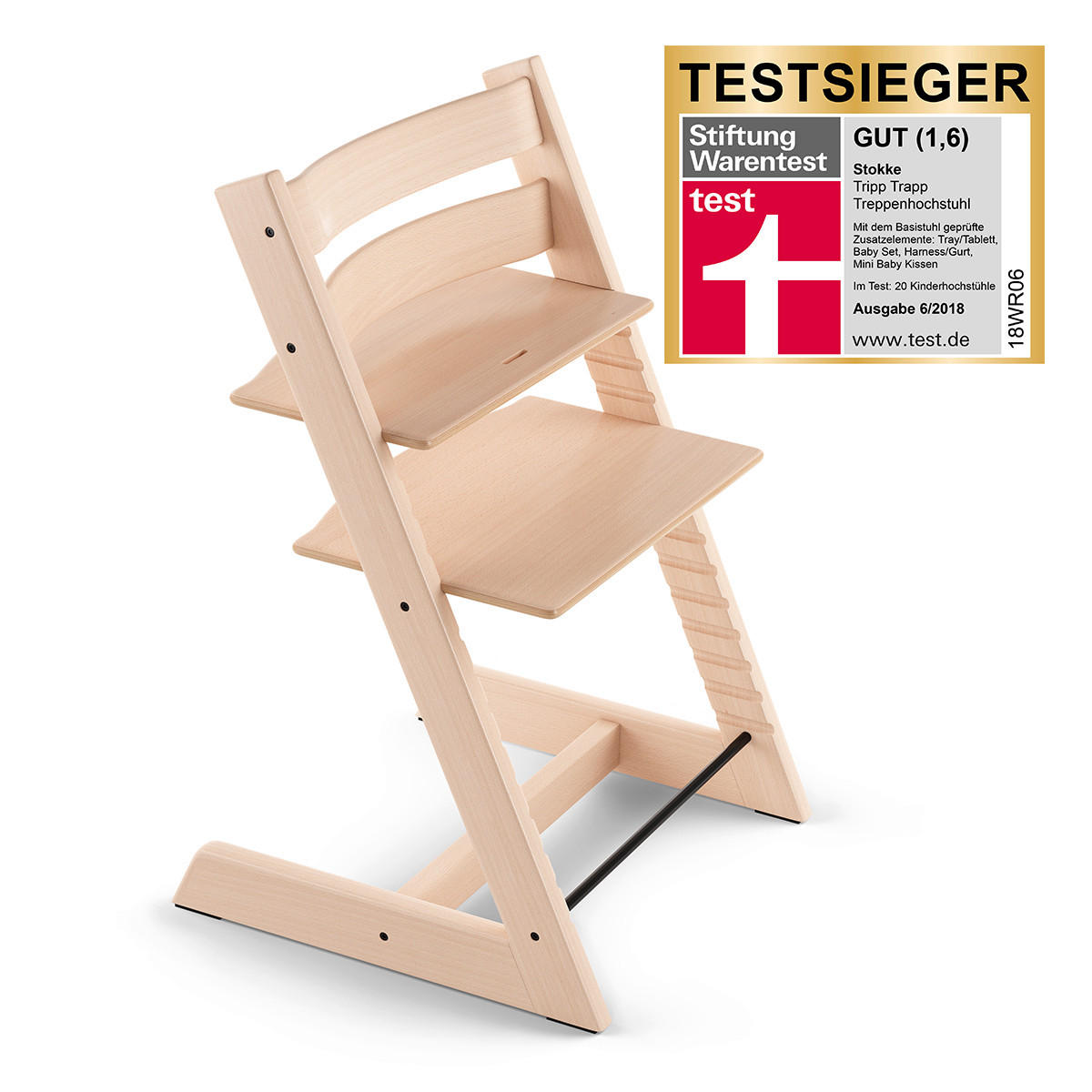 HOCHSTUHL-SET Tripp Trapp Bundles  - Naturfarben, Basics, Holz (83/65/46cm) - Stokke