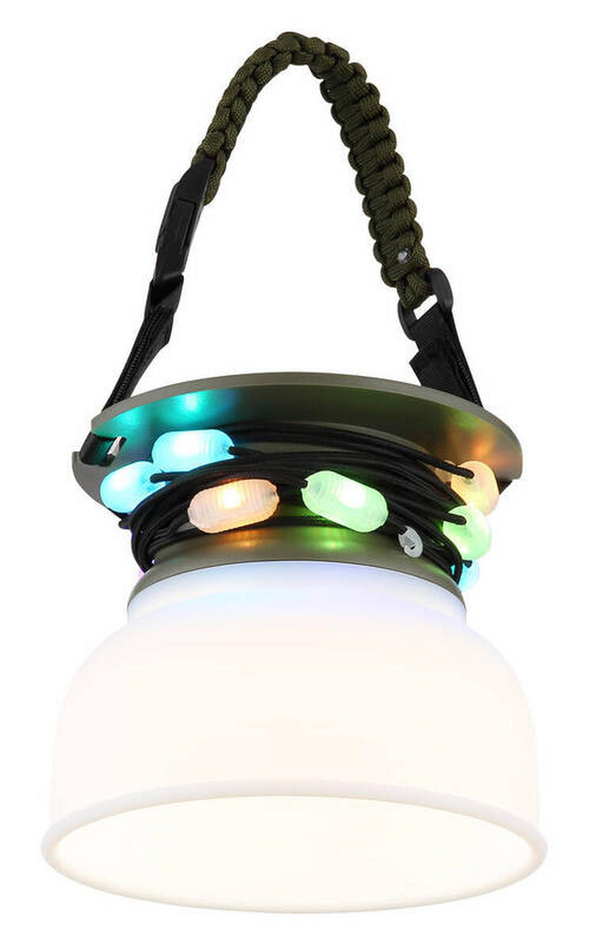 SOLARLEUCHTE 14,5/25 cm   - Schwarz/Weiß, Basics, Kunststoff/Textil (14,5/25cm) - Globo