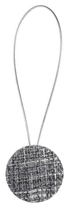 ŘASÍCÍ SPONA - tmavě šedá, Basics, textil (4cm) - Homeware