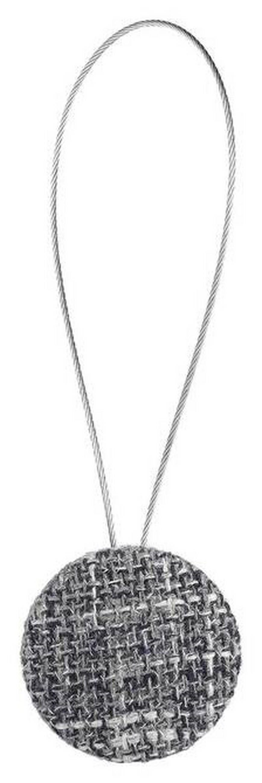 ŘASÍCÍ SPONA - tmavě šedá, Basics, textil (4cm) - Homeware