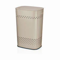 WÄSCHETONNE - Beige, Basics, Metall (39,5/29,5/57,5cm) - Kela