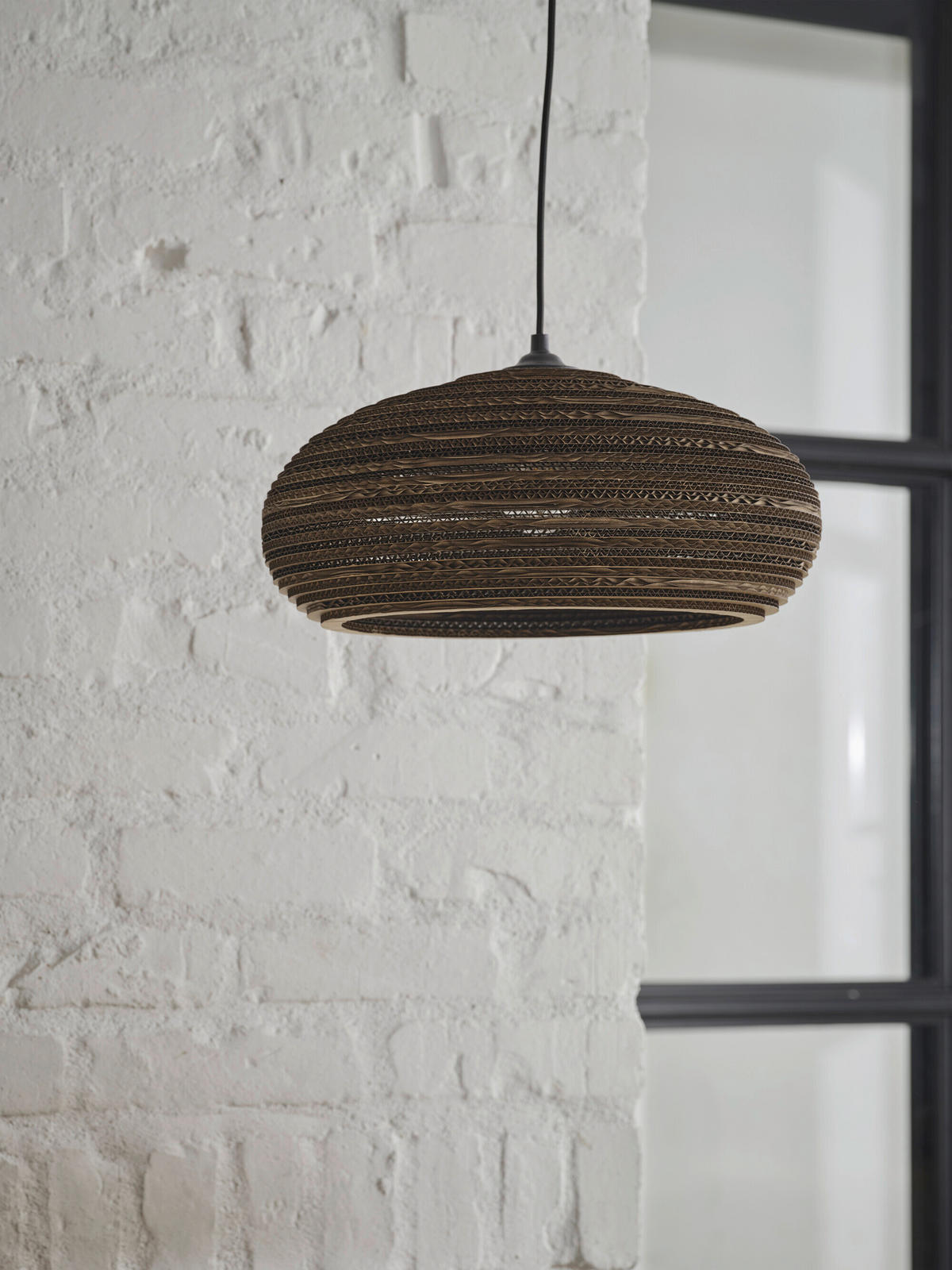 HÄNGELEUCHTE 40/125 cm  - Braun, Natur, Karton/Metall (40/125cm) - Osram