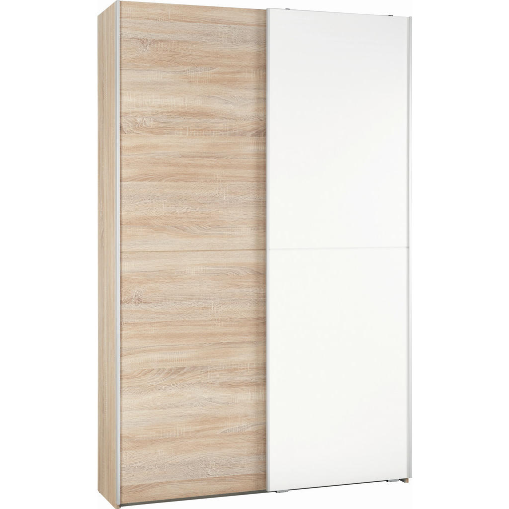 Schwebetürenschrank 125cm Aladin Sonoma Eiche Dekor