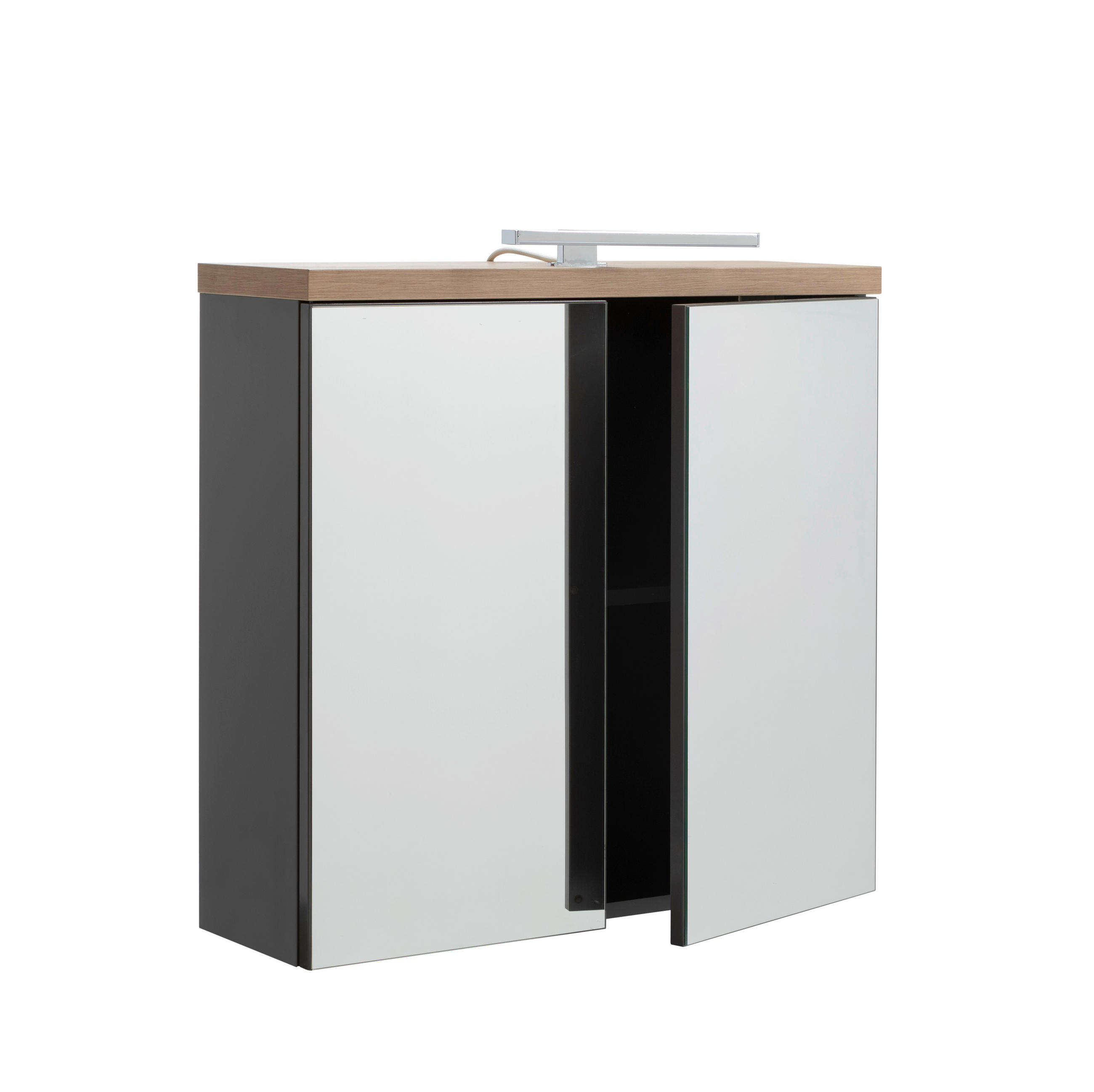 OMARA Z OGLEDALOM 70/66.8/22 cm - Moderno, leseni material (70/66.8/22cm) - Xora