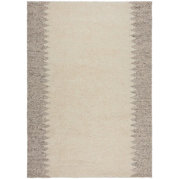 HANDWEBTEPPICH 80/150 cm MINERALS BORDER Naturfarben rechteckig  - Naturfarben, KONVENTIONELL, Textil (80/150cm) - Flair Rugs