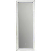 STENSKO OGLEDALO, 60/160/7 cm steklo, leseni material  - srebrne barve, Trend, steklo/leseni material (60/160/7cm) - Xora