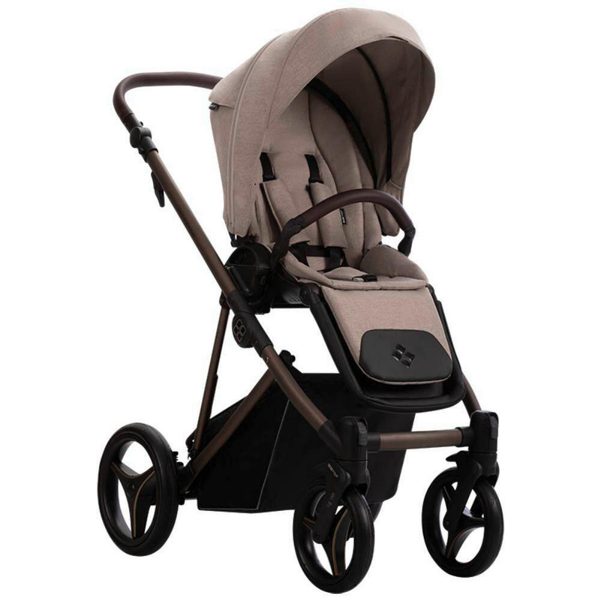 KOLICA ZA SPAVANJE   - bež/mokka, Basics, metal/tekstil (99/61/121cm) - BEBETTO