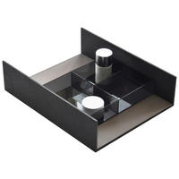 ORDNUNGSSYSTEM Holzwerkstoff  - Schwarz/Braun, MODERN, Holzwerkstoff (39,7/9/31,4cm) - Emilio Belluti
