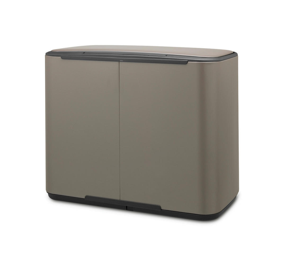 ODPADKOVÝ KOŠ  33 l - šedá/černá, Design, kov/plast (54/44/36,5cm) - Brabantia