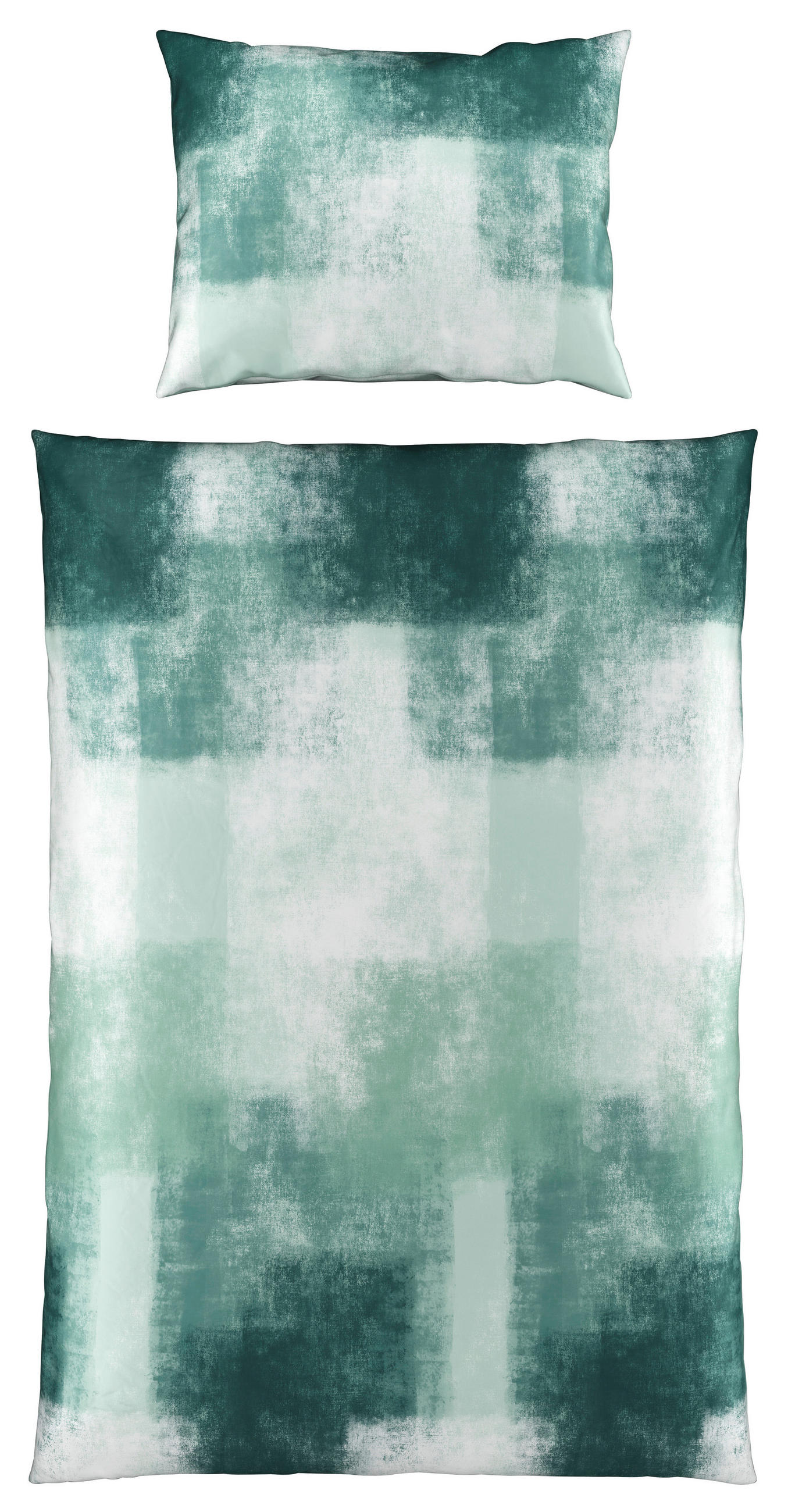 Satin Bettwäsche 140x200 cm Nikoletta Baumwolle Grün