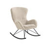 SCHAUKELSTUHL in Beige, Schwarz  - Beige/Schwarz, MODERN, Textil/Metall (70/102/94cm) - Livetastic