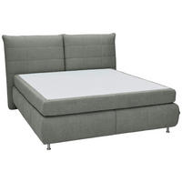 BOXSPRINGBETT 160/200 cm  in Grau  - Edelstahlfarben/Grau, Konventionell, Textil (160/200cm) - Dieter Knoll