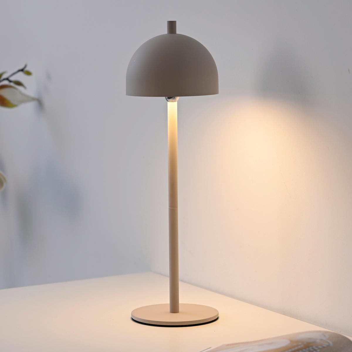 AKKU-TISCHLEUCHTE SW BELLIS 11/11/36 cm   - Sandfarben, Design, Kunststoff/Metall (11/11/36cm) - Schöner Wohnen