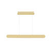 LED-HÄNGELEUCHTE Otis Linear 115/7,5/150 cm   - Messingfarben, Design, Metall (115/7,5/150cm) - Dieter Knoll