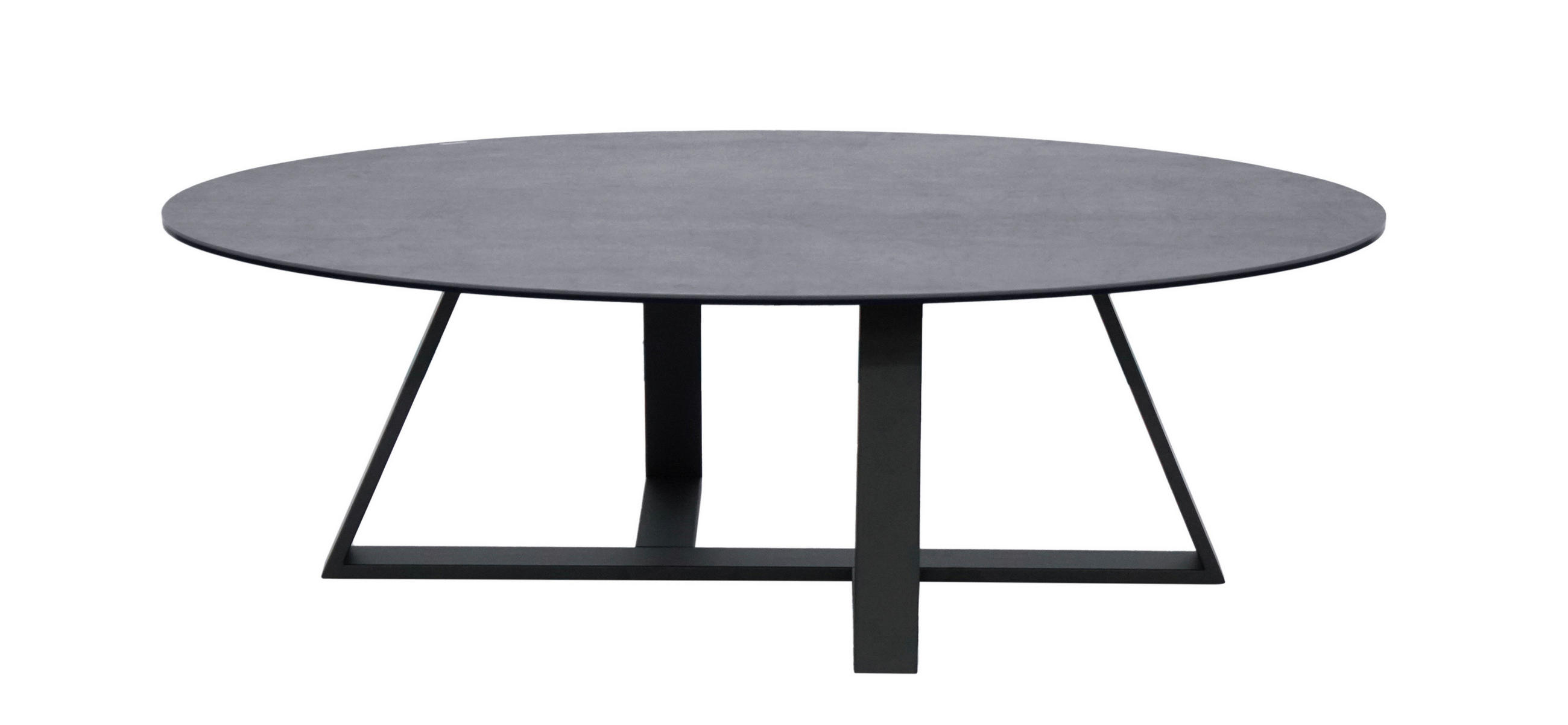 TABLE BASSE in Metall, Glas, Keramik 120/70/38 cm  - Schwarz/Grau, Design, Glas/Keramik (120/70/38cm) - Novel