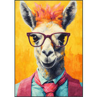 KUNSTDRUCK Tiere 70/100 cm  - Multicolor/Schwarz, Trend, Holz/Kunststoff (70/100cm) - Monee