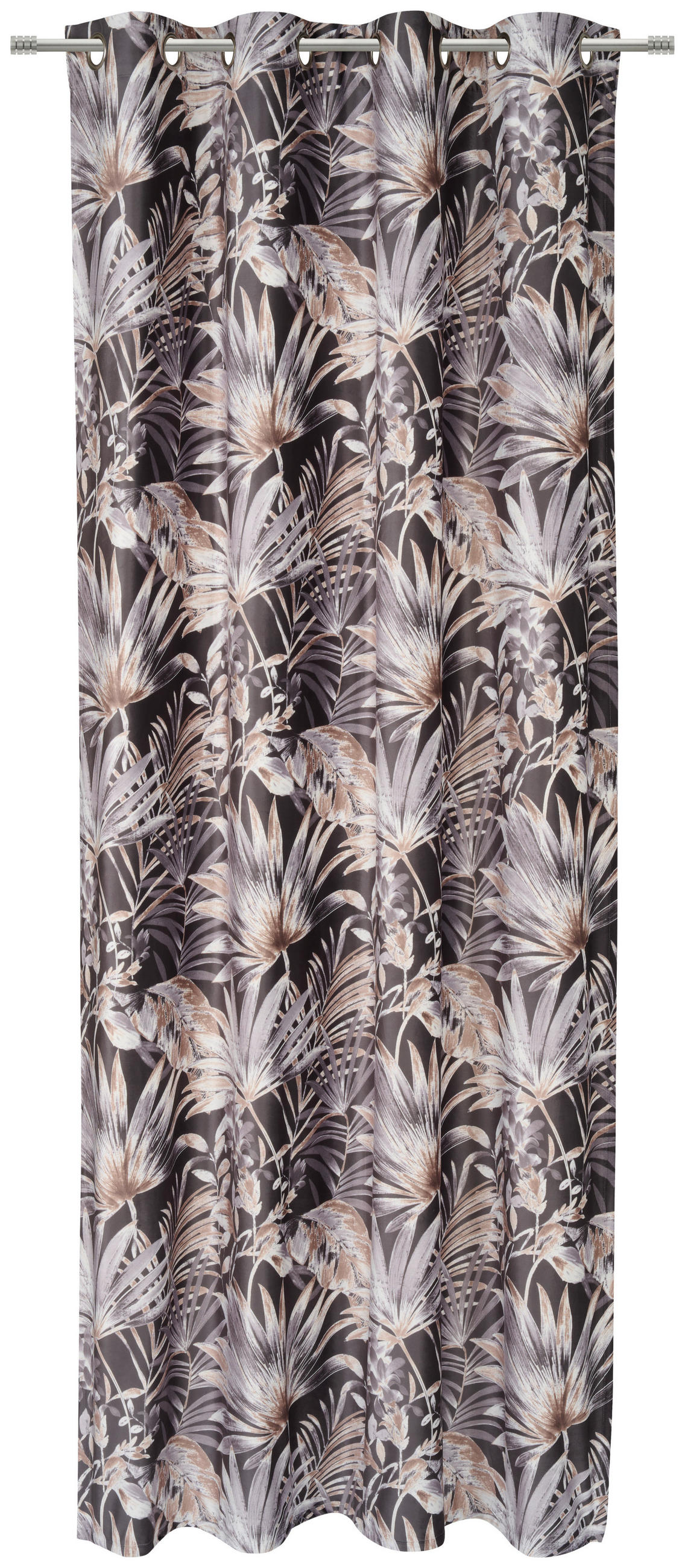 ZÁVĚS S OČKY, neprůsvitné, 140/245 cm - hnědá, Lifestyle, textil (140/245cm) - Esposa