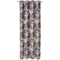ZÁVĚS S OČKY, neprůsvitné, 140/245 cm - hnědá, Lifestyle, textil (140/245cm) - Esposa