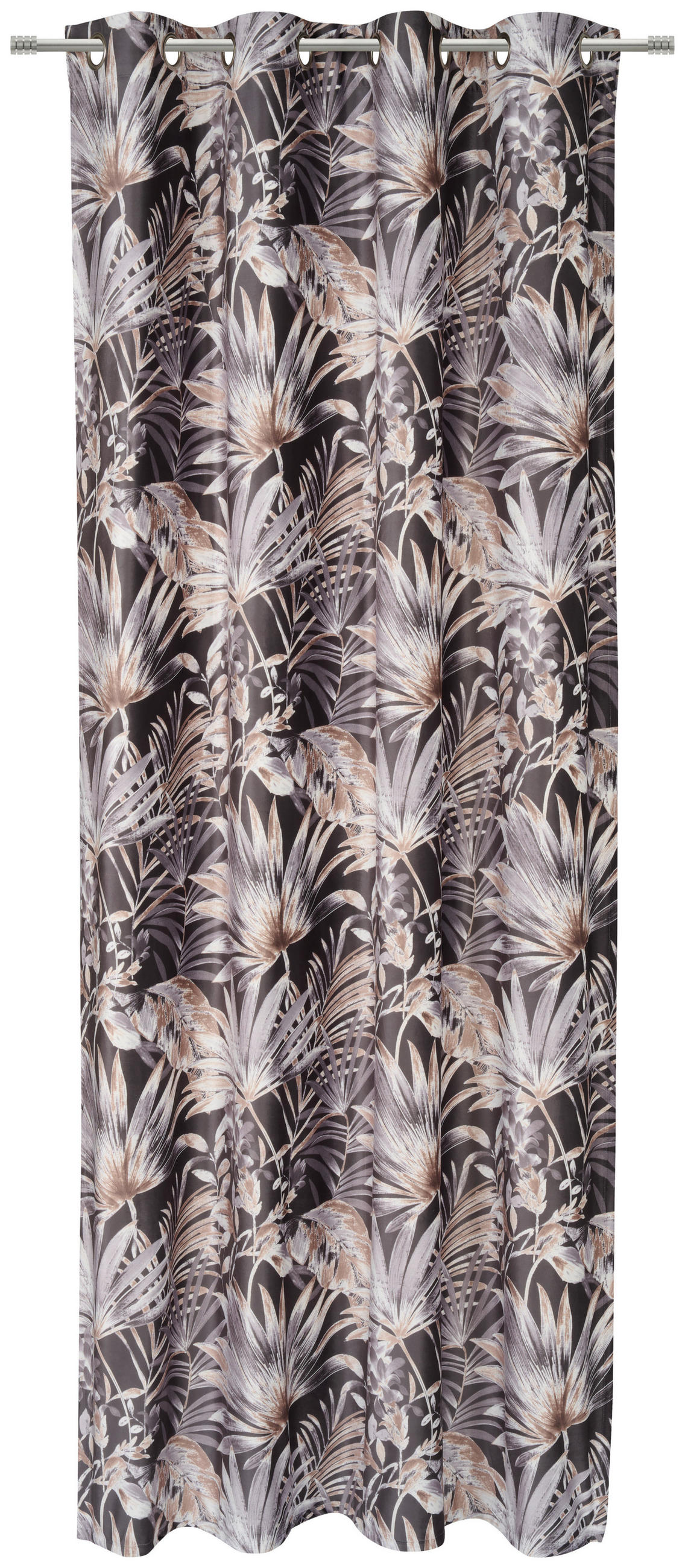 ZÁVĚS S OČKY, neprůsvitné, 140/245 cm - hnědá, Lifestyle, textil (140/245cm) - Esposa